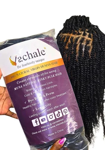 22 '' Natural Human Hair Kinky/100g